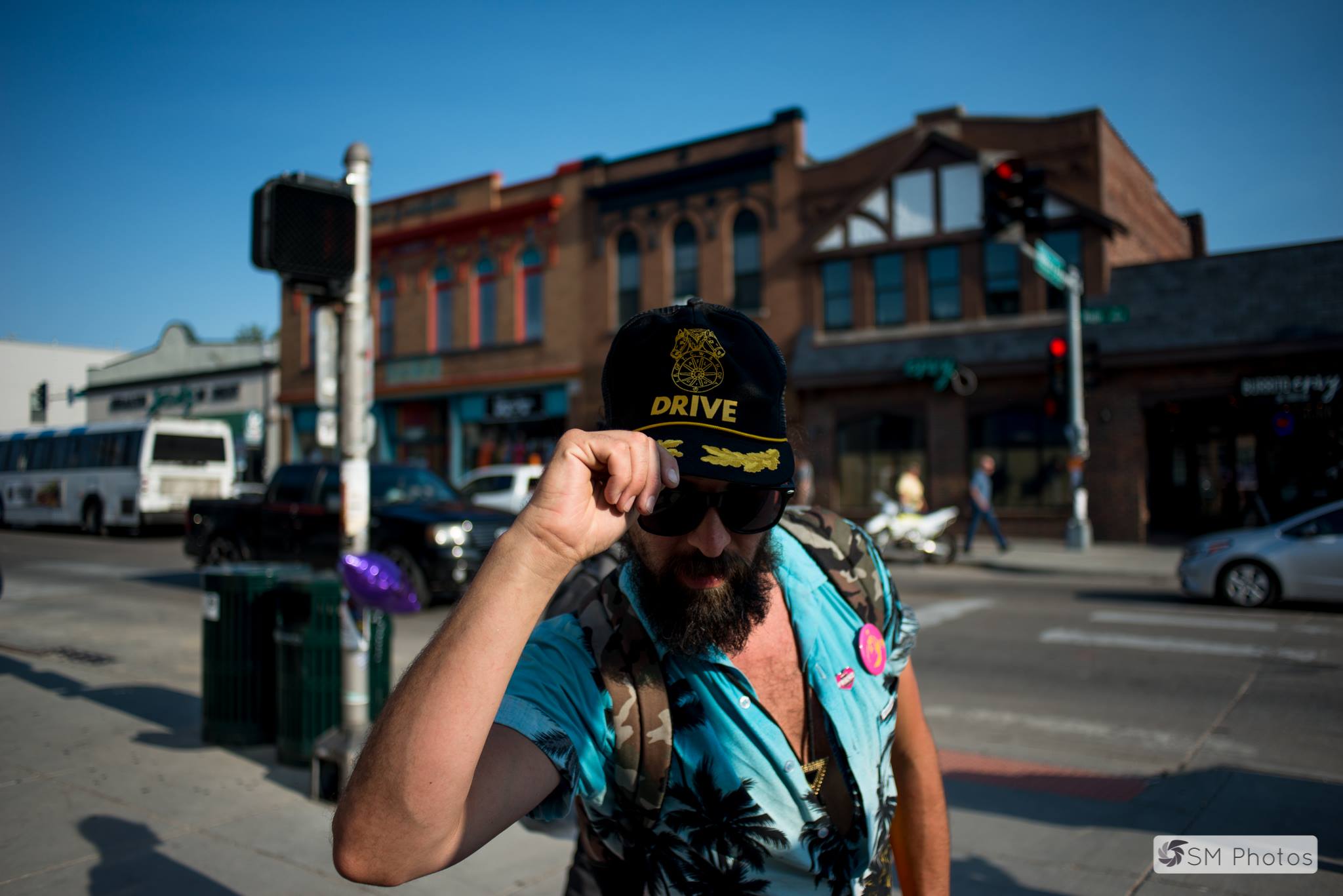 Alex Jochim on a street in Omaha