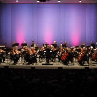 orchestra in a concert hall