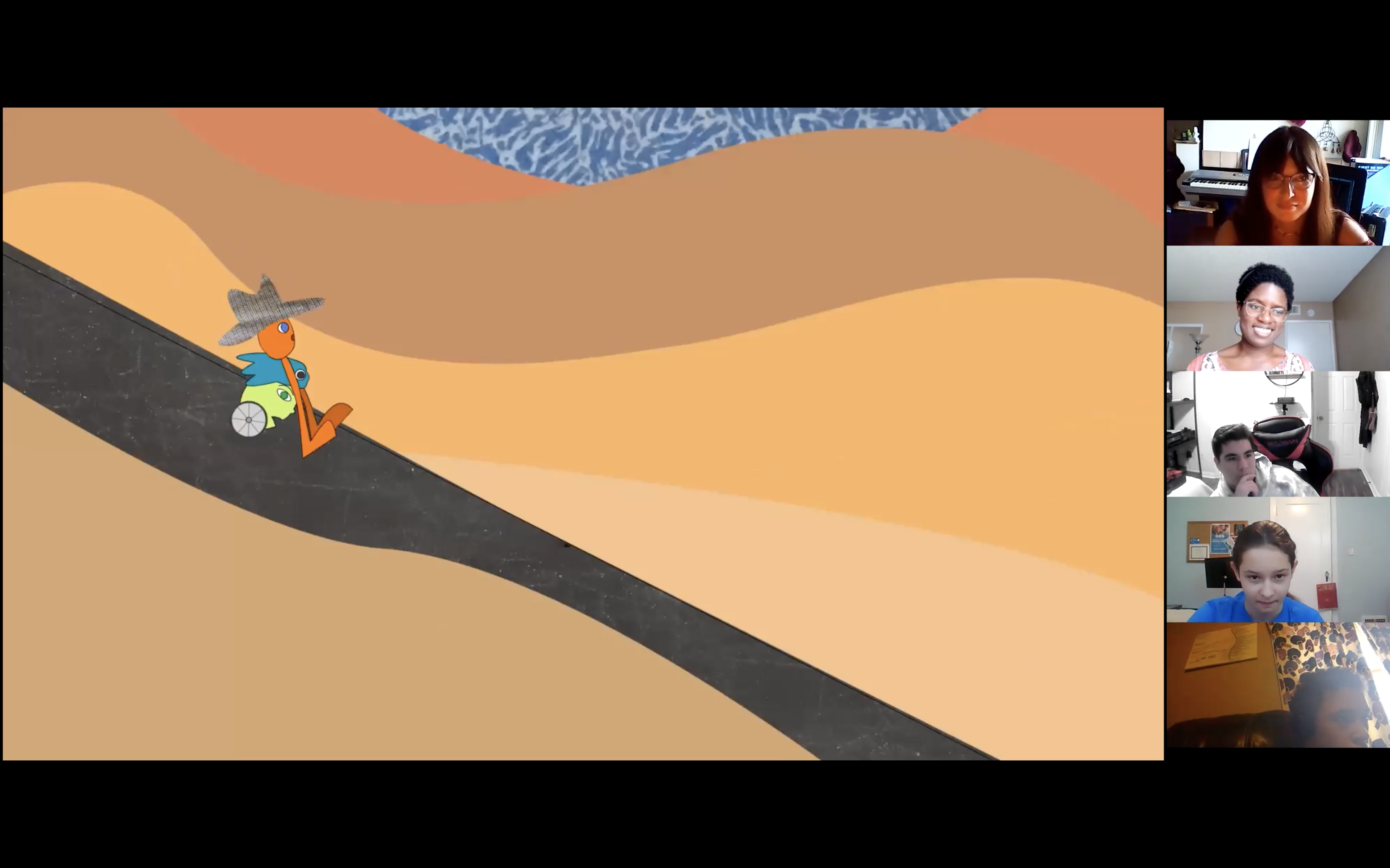 One of Sakari's online composition lessons.